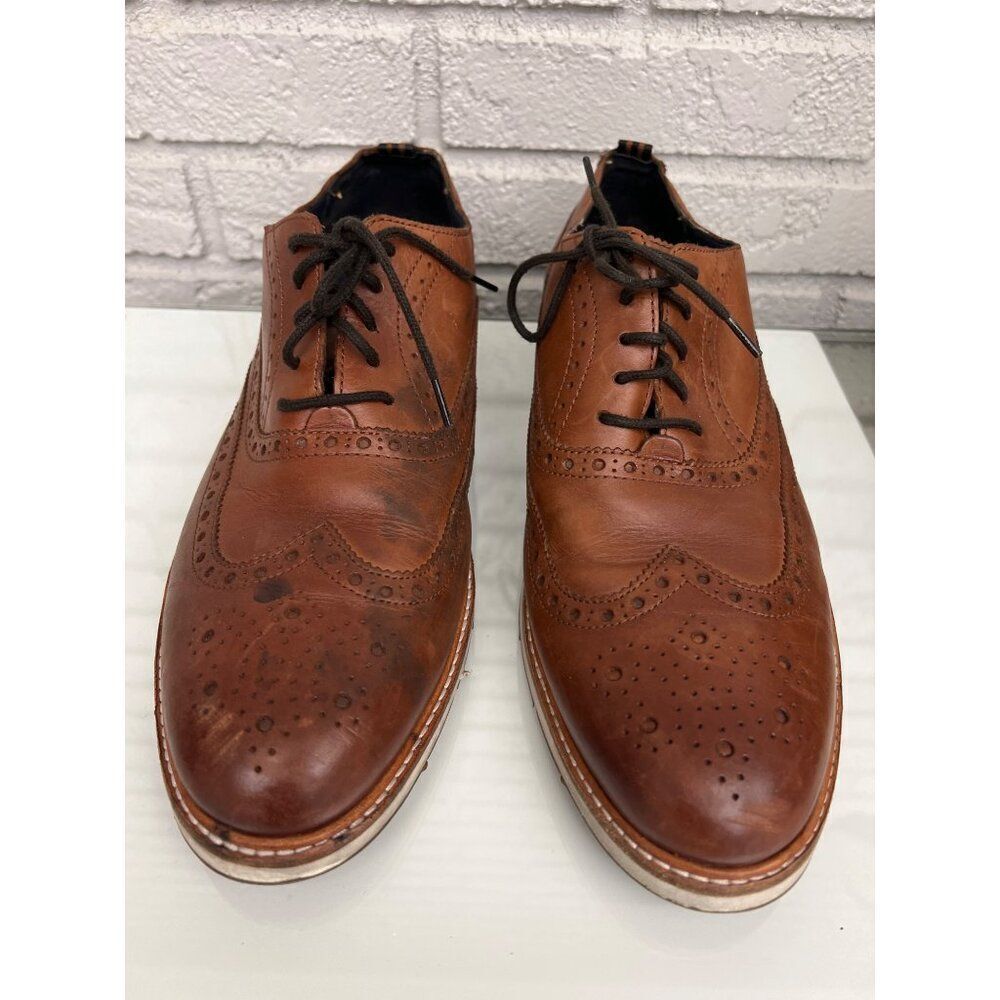 Cole Haan Men Brown Original Grand Oxford Shoe Size 10M